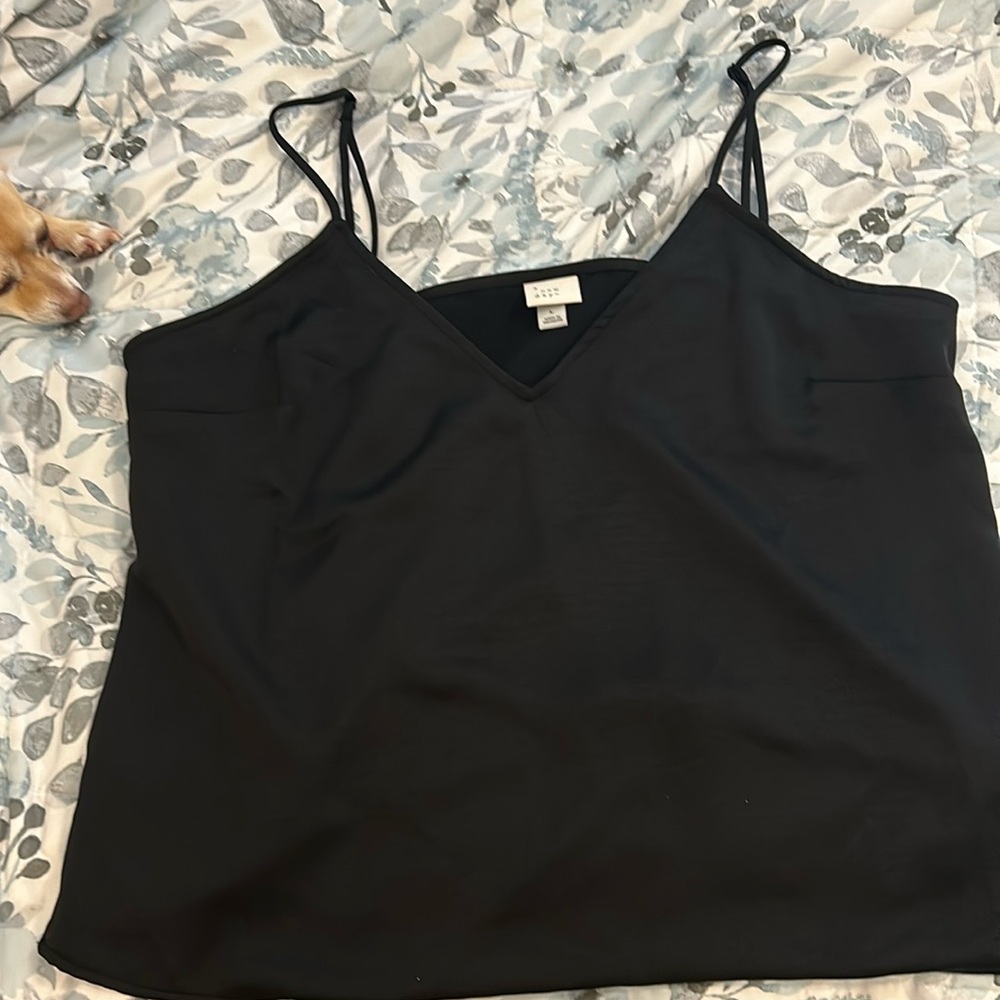 A New Day Target Black Cami Adjustable Straps Size L